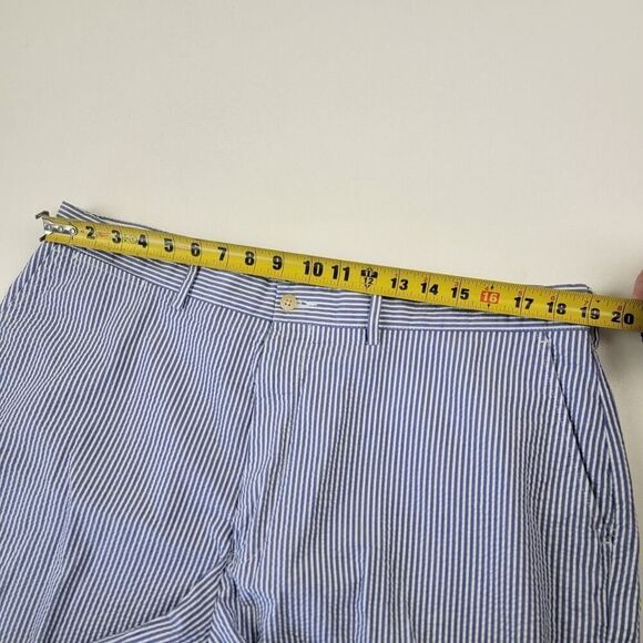 Polo Ralph Lauren Shorts Men’s 40 Blue White Stripe Seersucker Golf - Picture 6 of 9